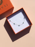 Green Satellite Necklace