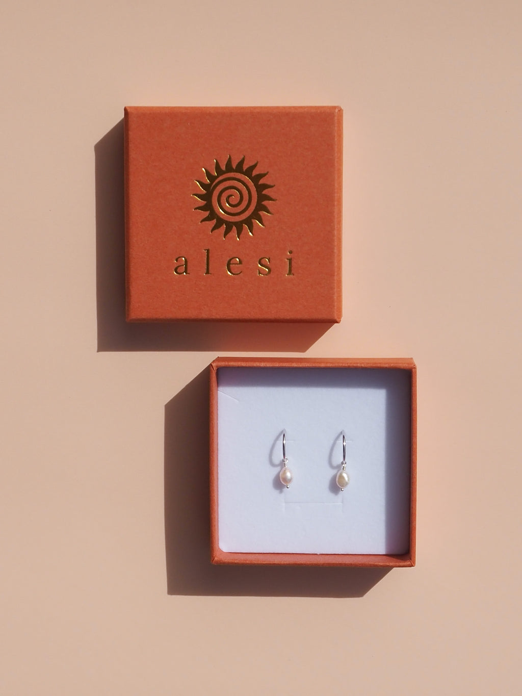 925 Sterling Silver Pearl Hoops