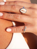 Starfish Seashell Ring