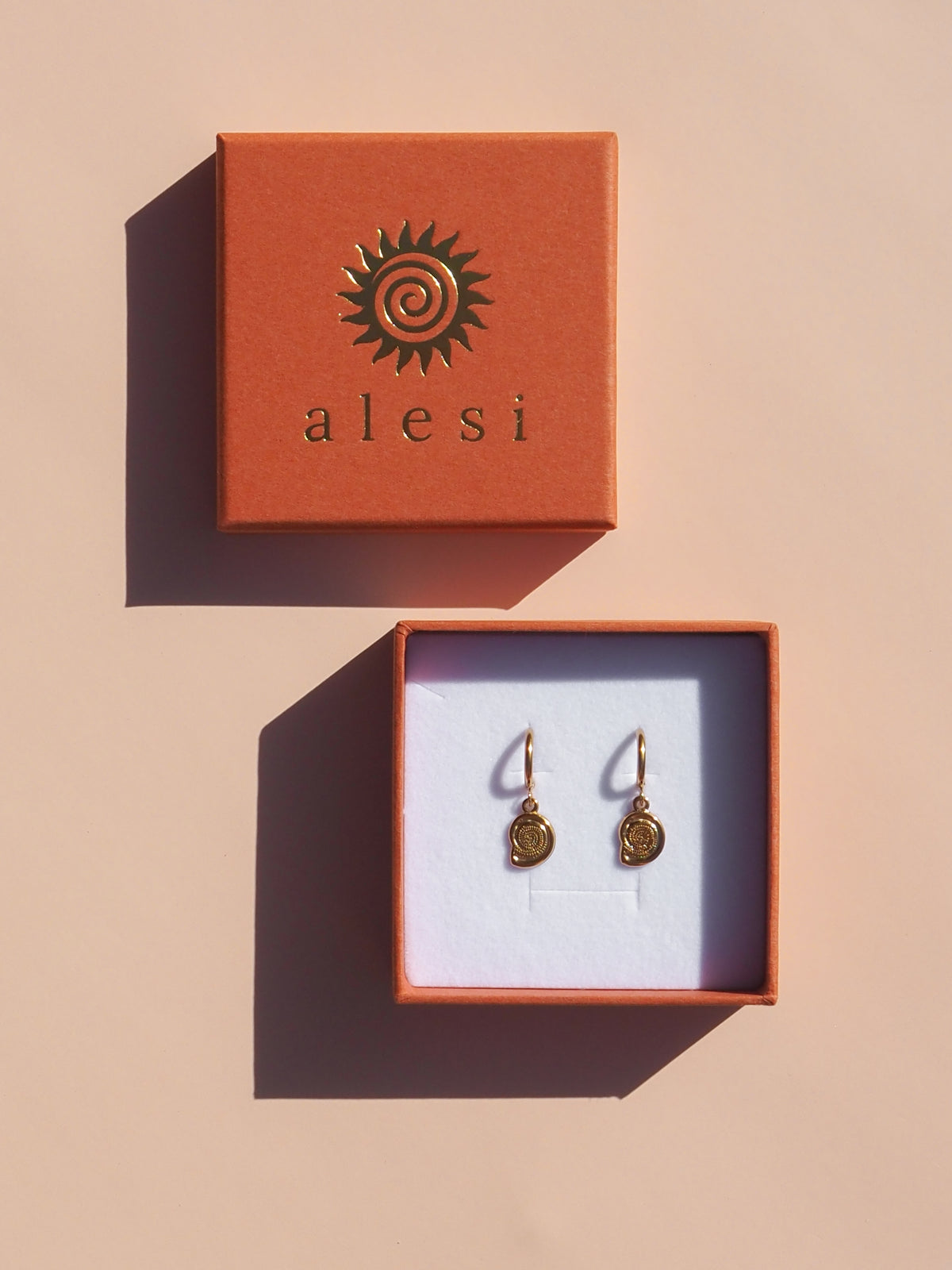 Spiral Seashell Earrings