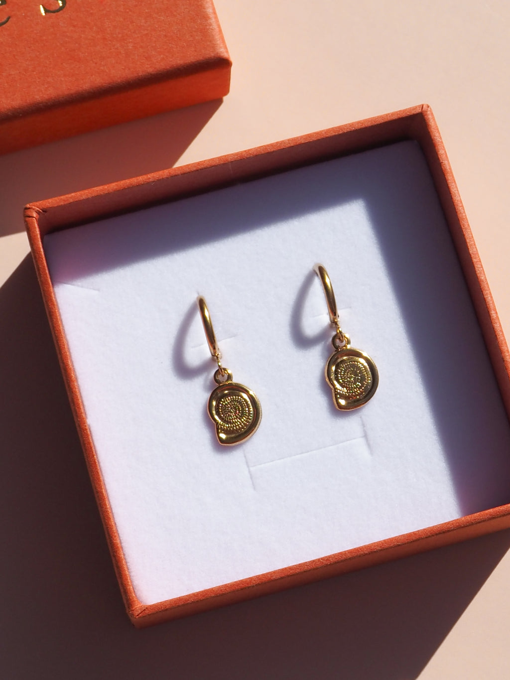 Spiral Seashell Earrings