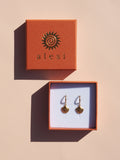 Seashell Scallop Hoops
