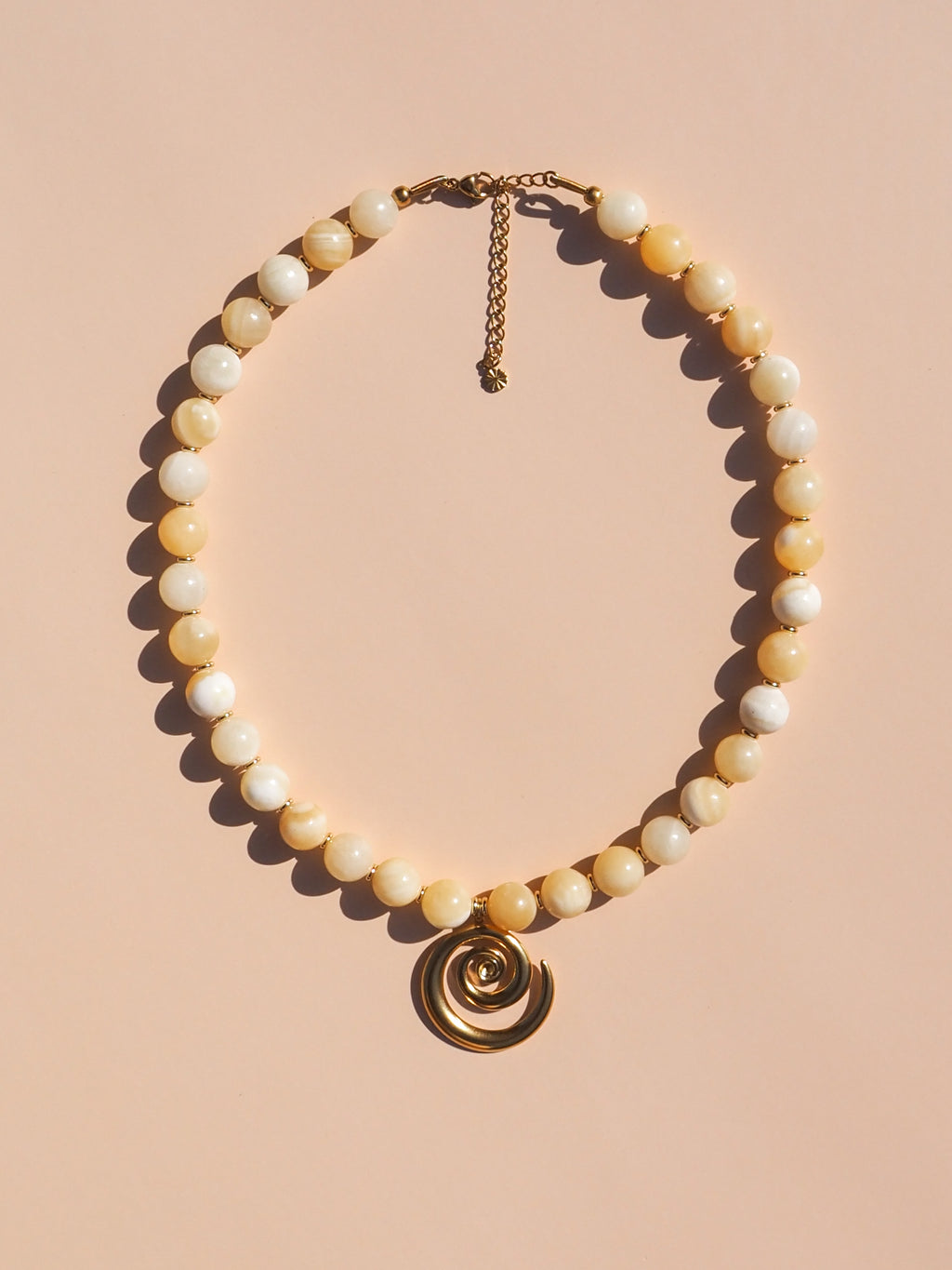 Spiral Necklace - Lemon