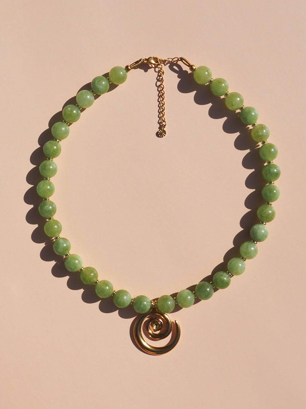 Spiral Necklace - Green