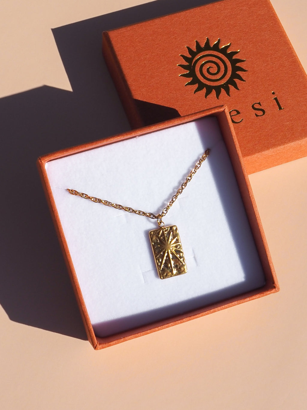 Pressed Star Pendant Necklace