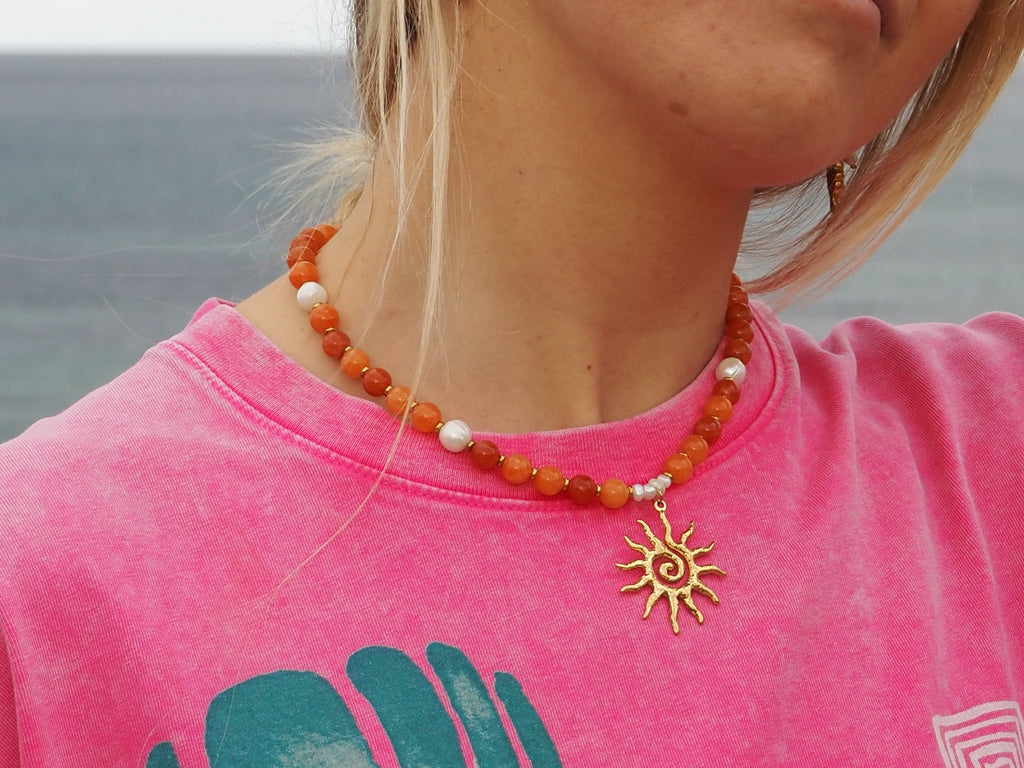 Solstice Necklace - Ochre