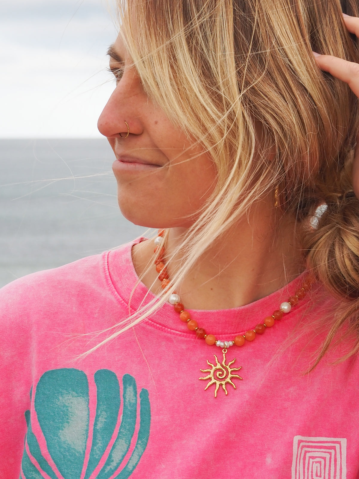 Solstice Necklace - Ochre
