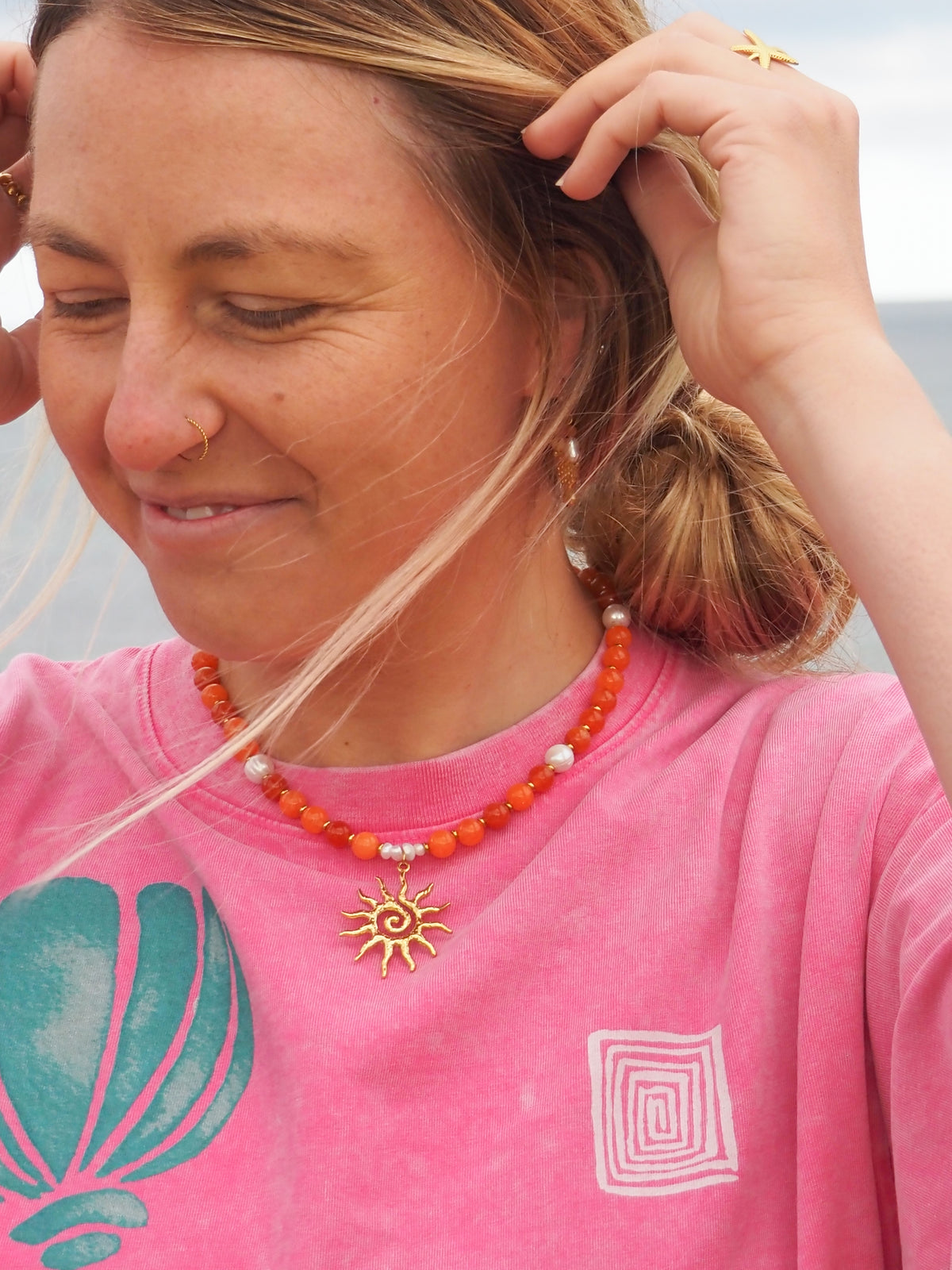 Solstice Necklace - Ochre
