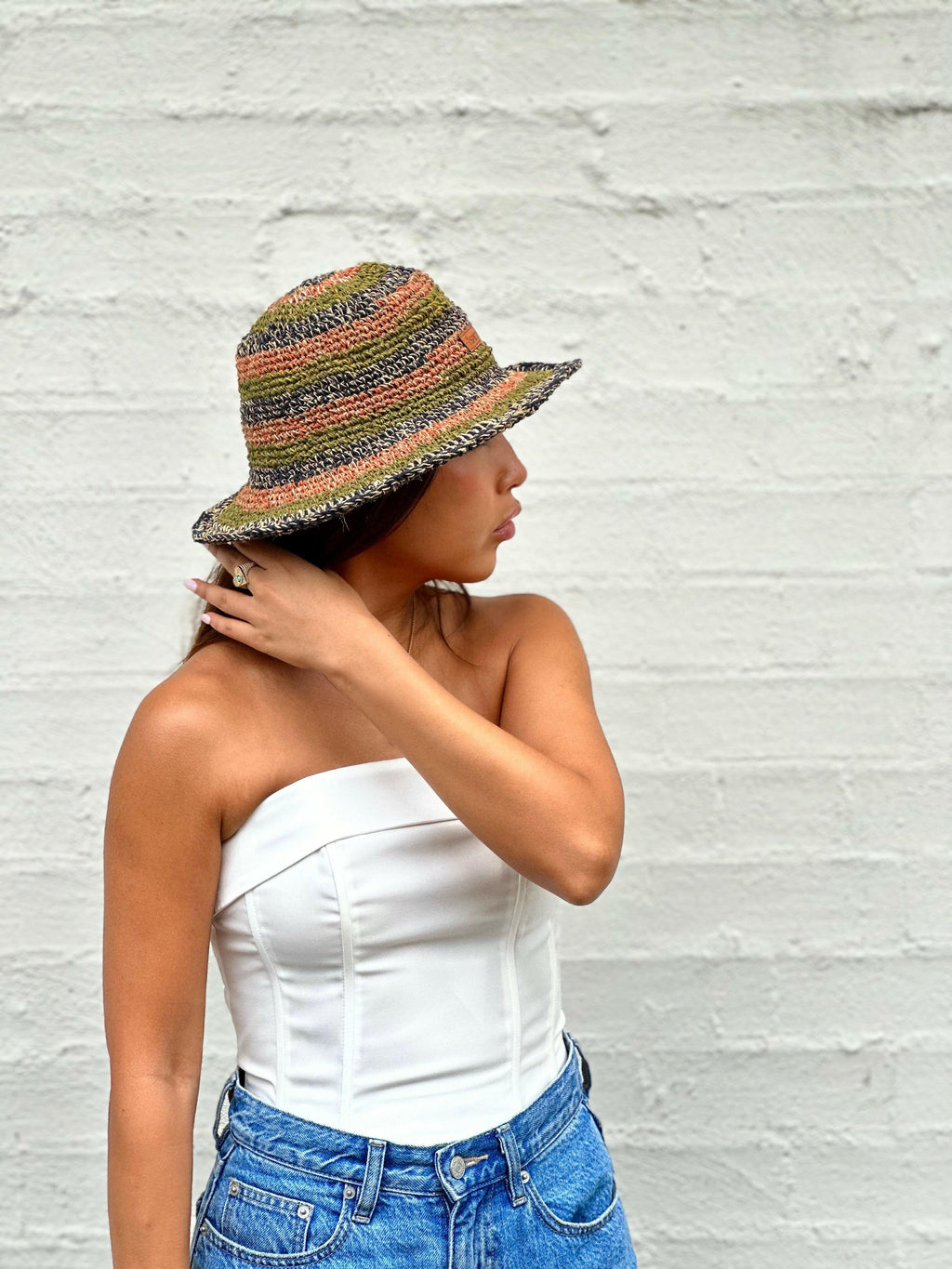 Spicy Sols Hemp Hat - Pink/Purple Stripe