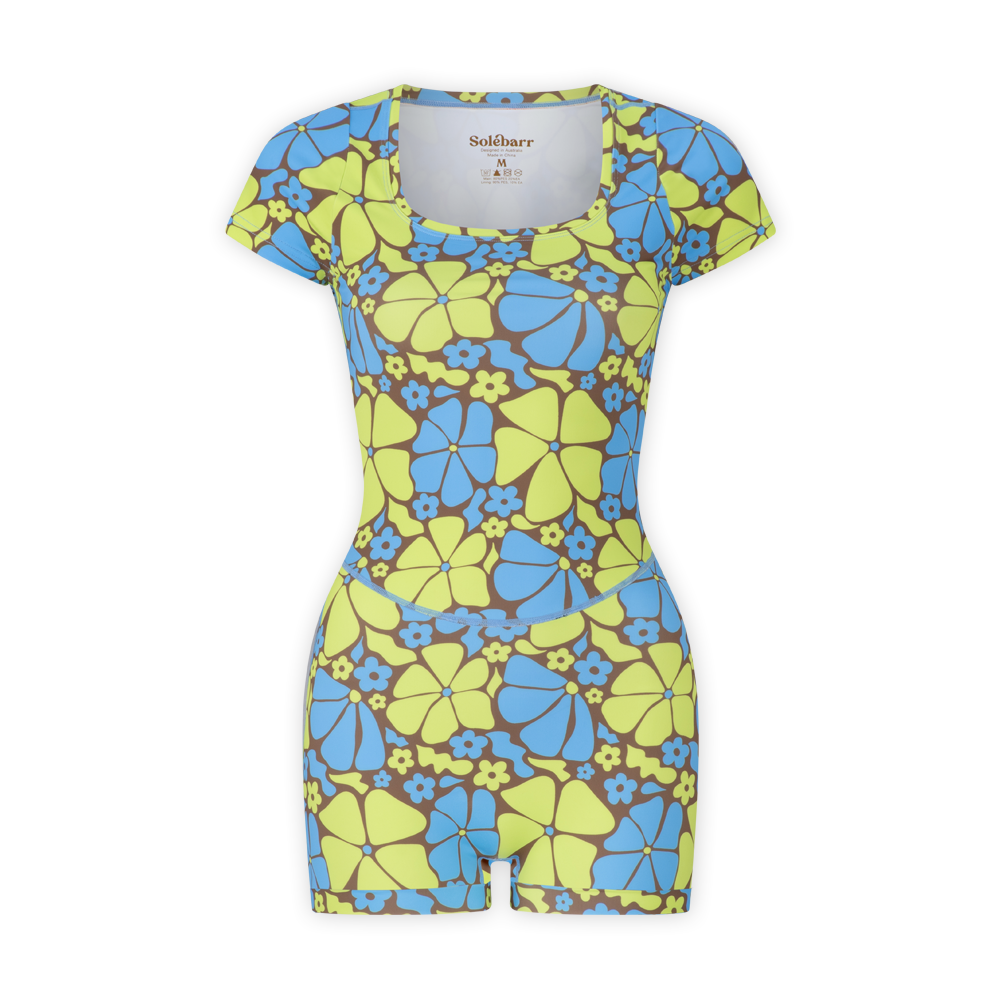 Auraya Shortie Suit - Ocean Bloom