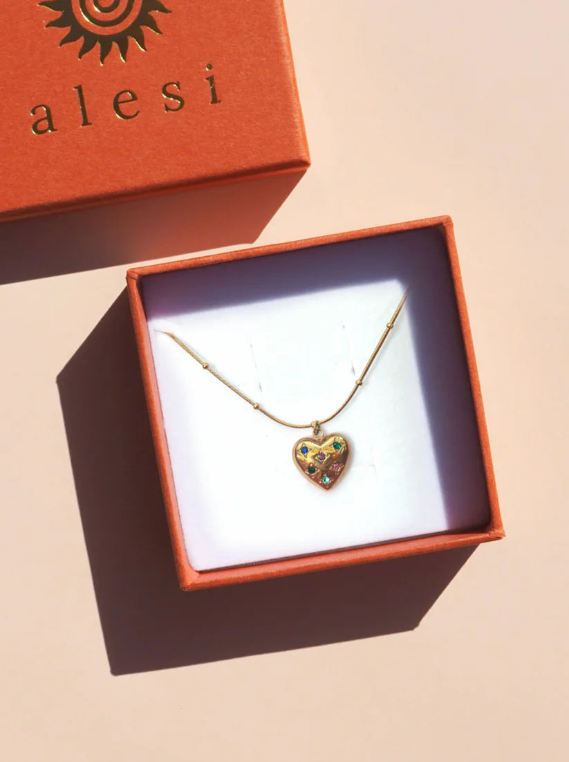 'LOVE' Heart Necklace