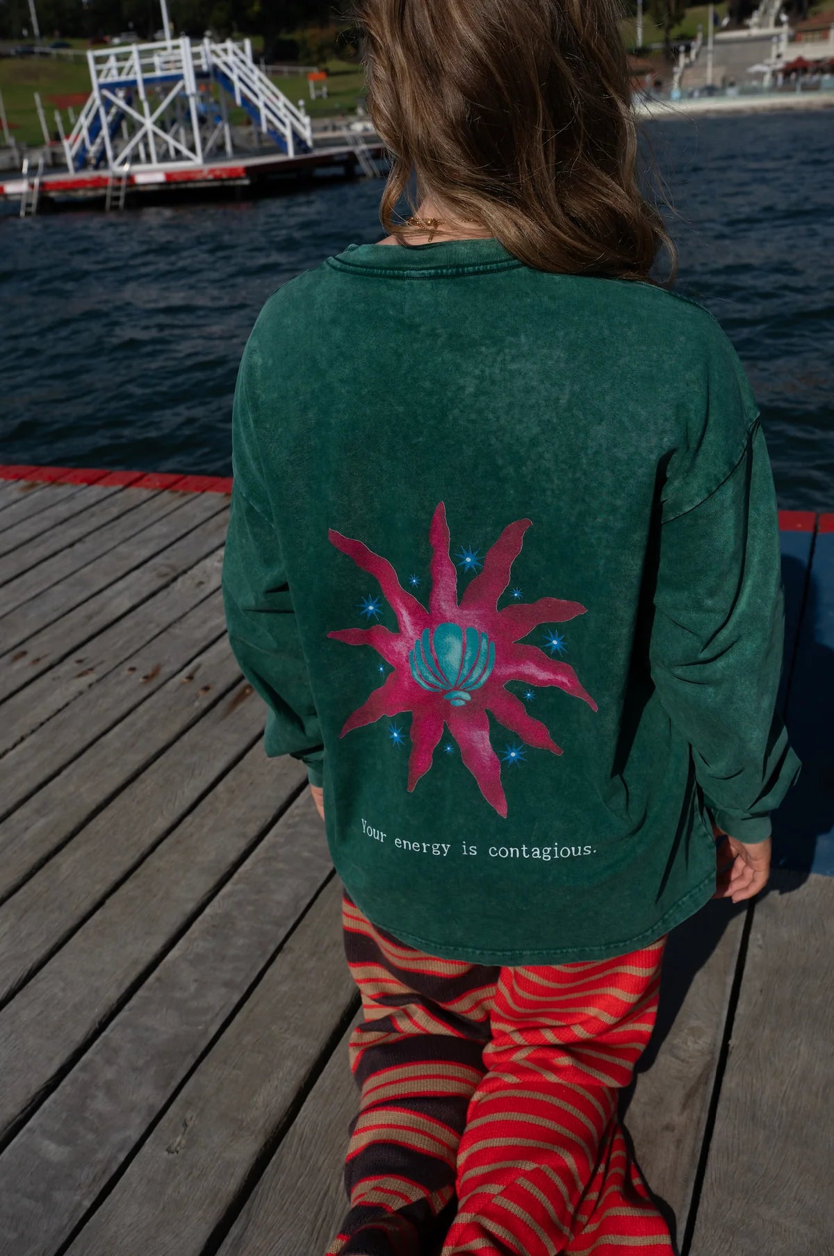 Zamimi Long Sleeve Tee - Green
