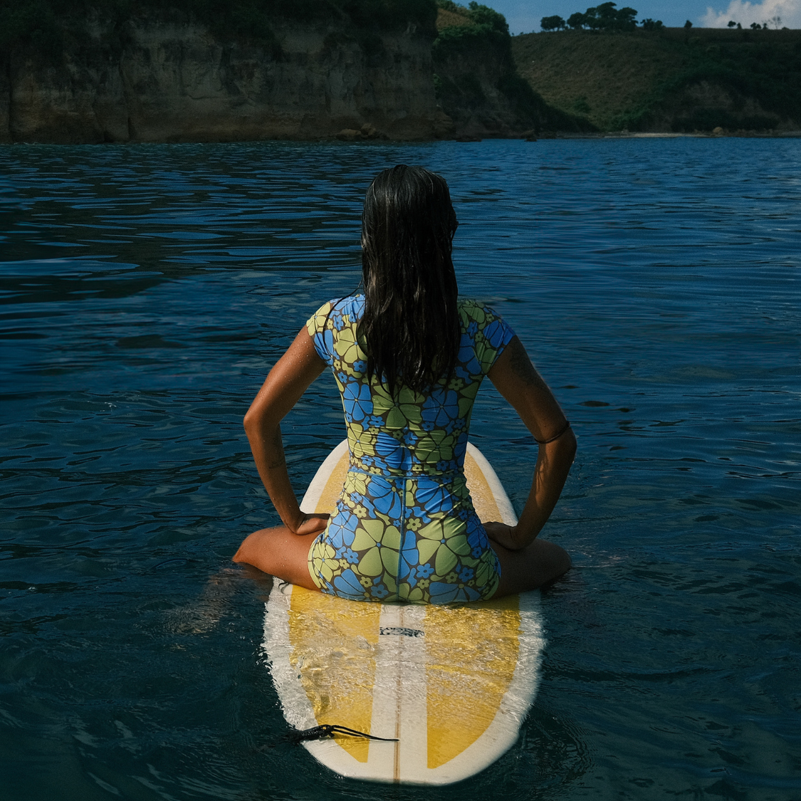 Auraya Shortie Suit - Ocean Bloom