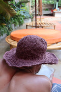 Spicy Sols Brown Hemp Hat - Wide Brim
