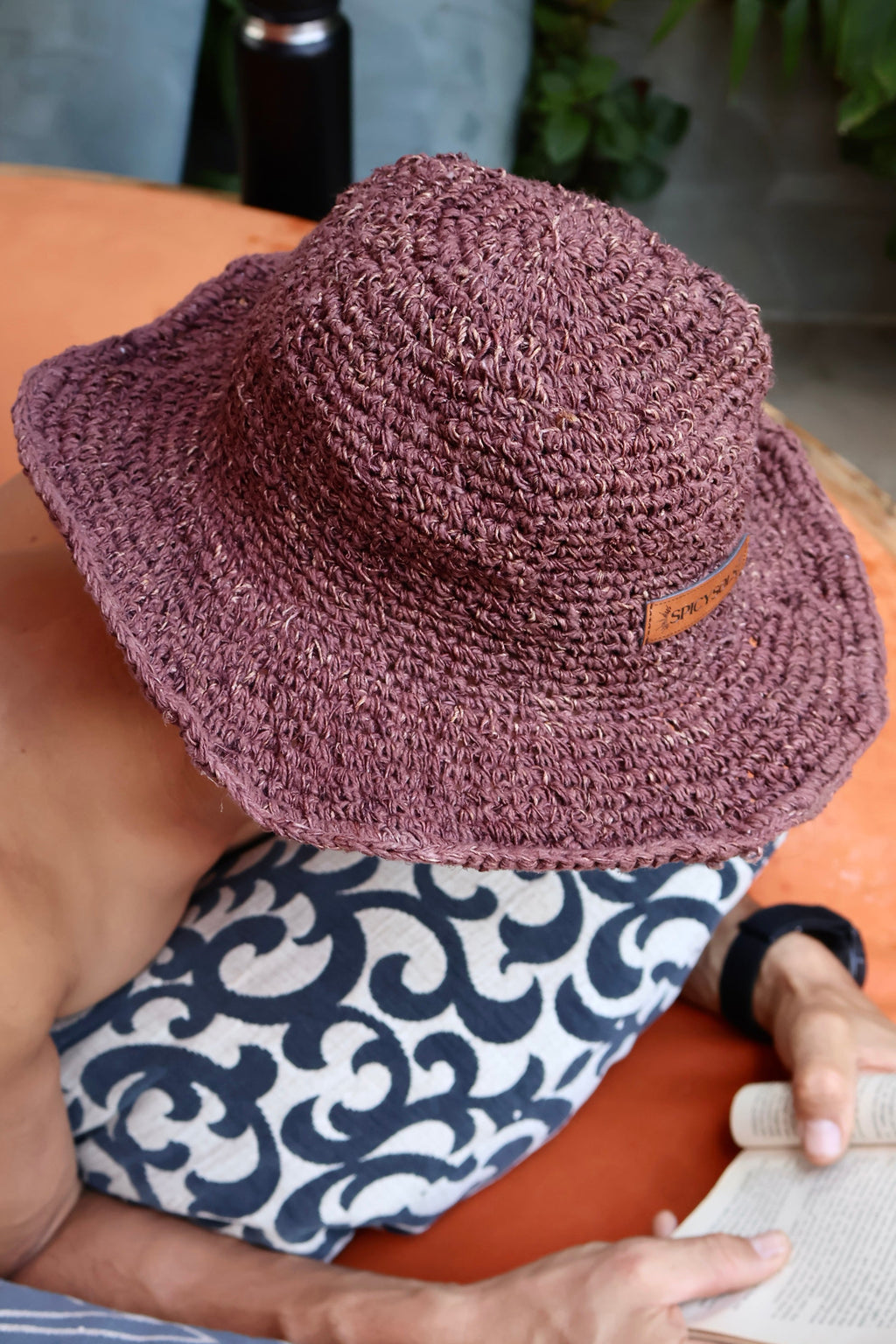 Spicy Sols Brown Hemp Hat - Wide Brim