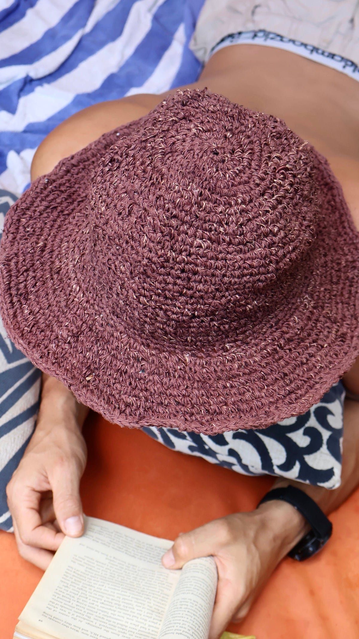 Spicy Sols Brown Hemp Hat - Wide Brim