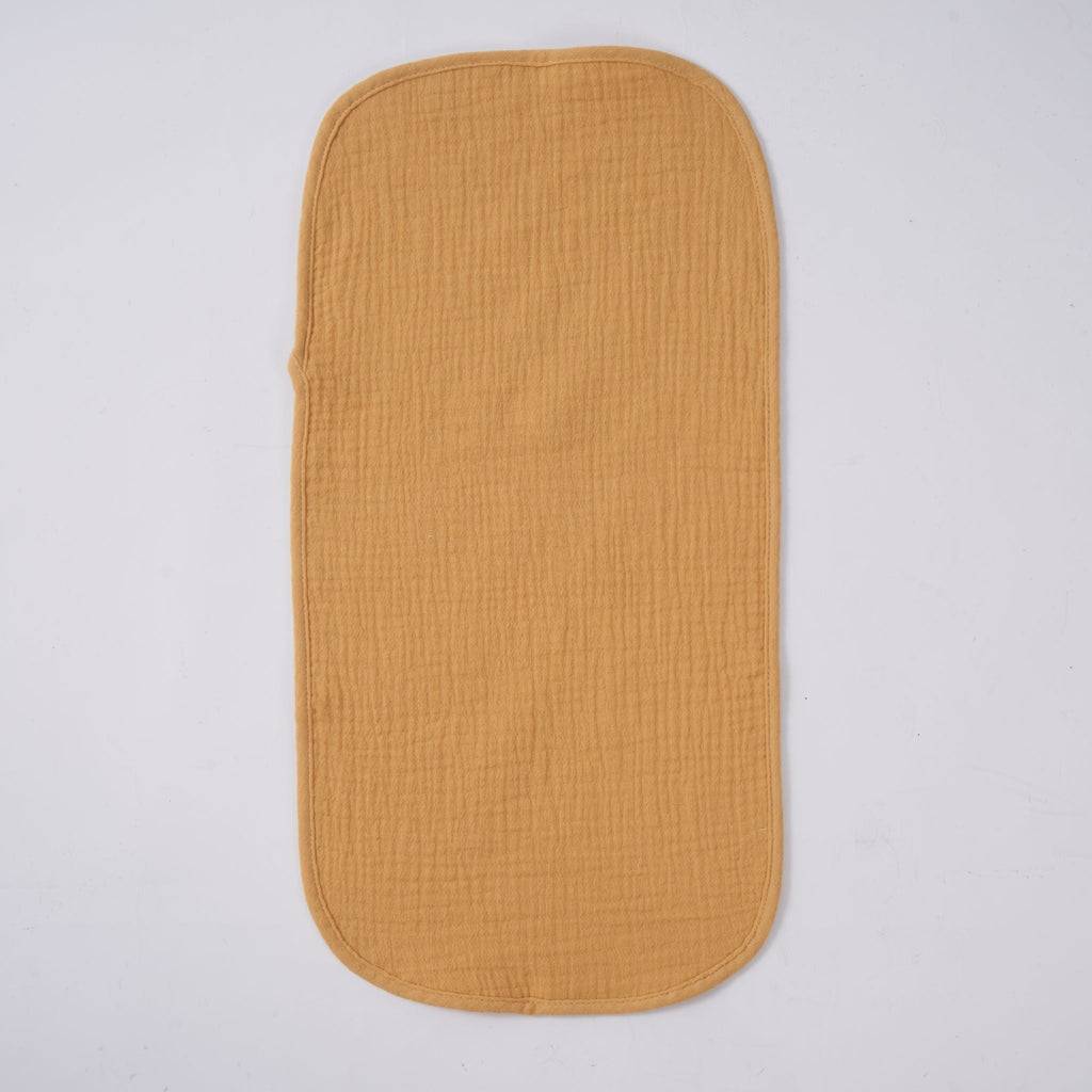 Zoe Sage Organic Muslin Burp Cloths 5 Pack - Golden Harvest