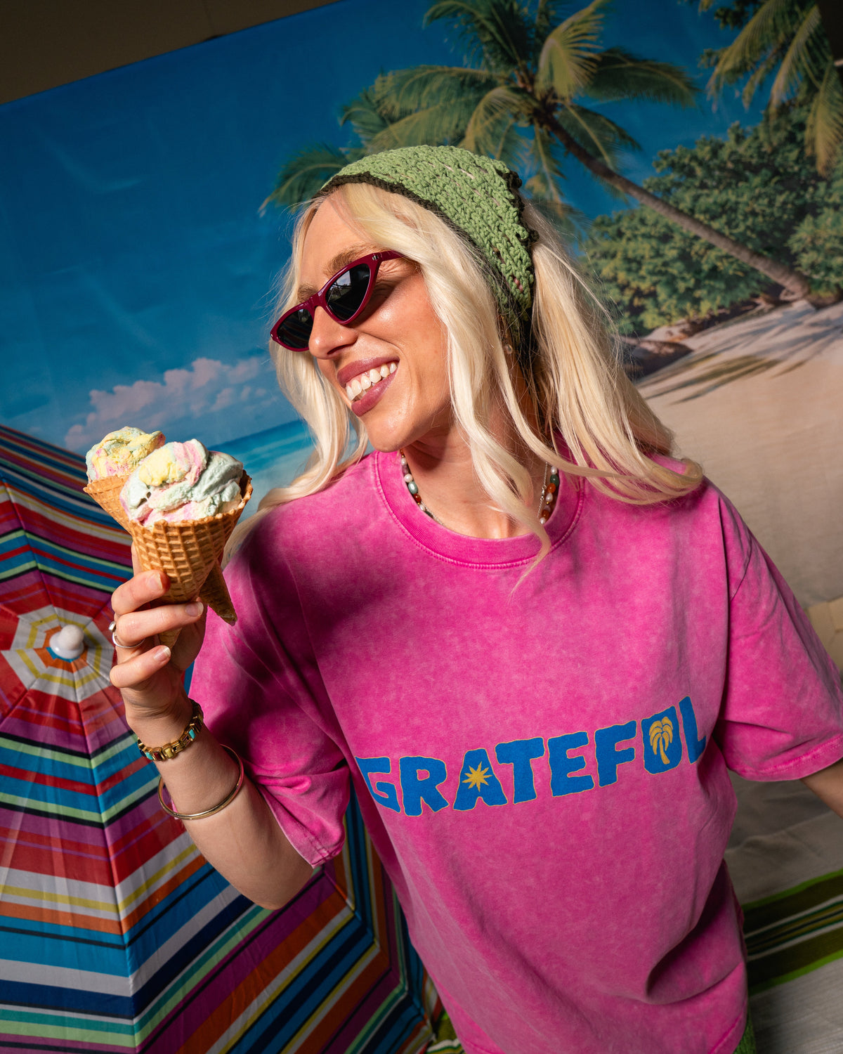 Zamimi Grateful Tee - Pink