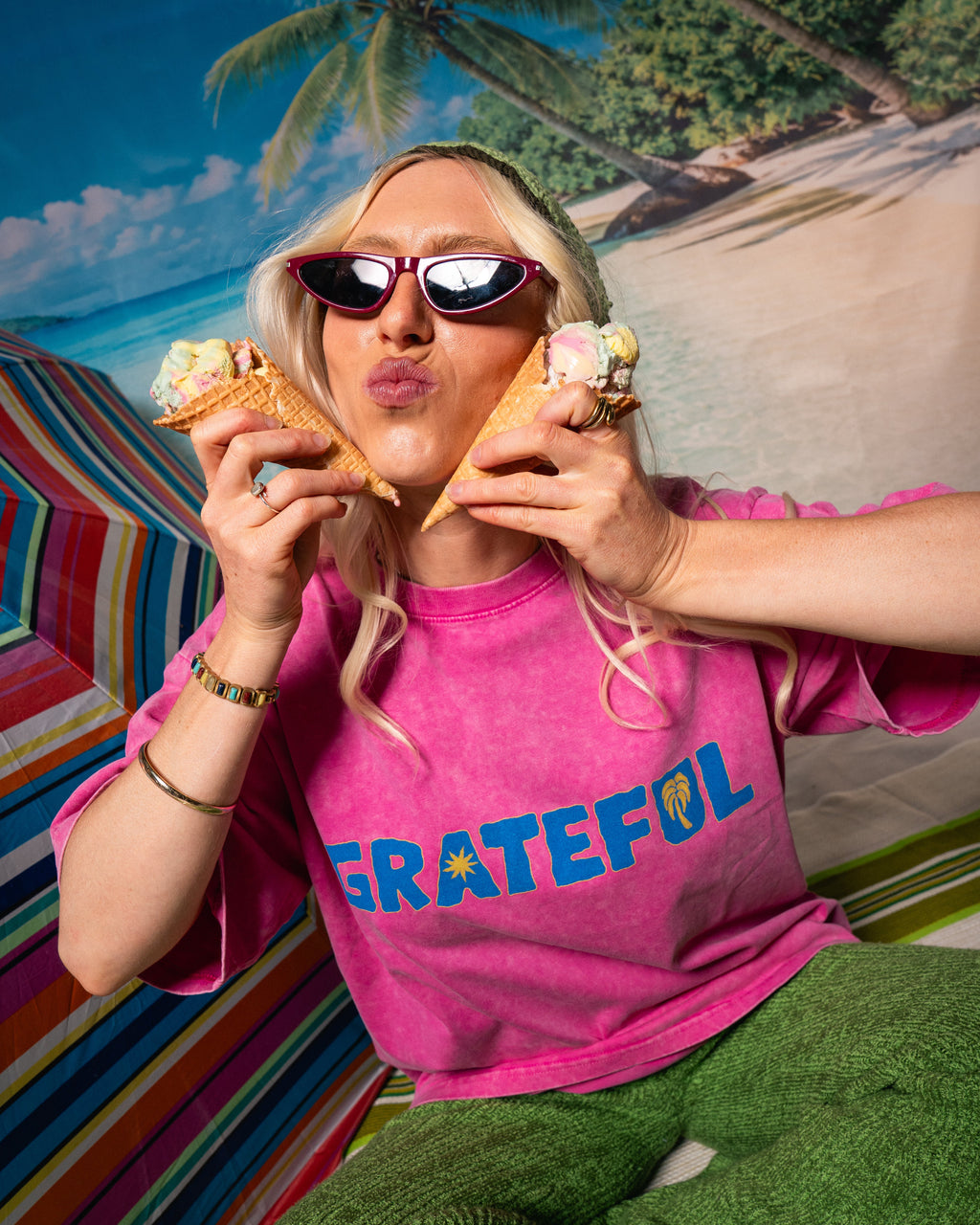 Zamimi Grateful Tee - Pink
