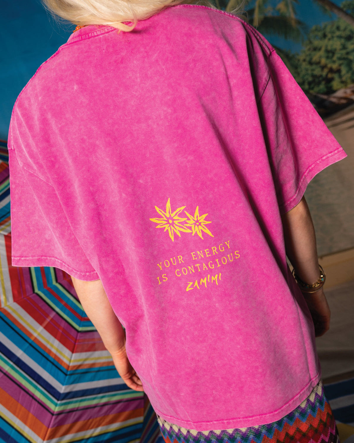 Zamimi You Are Art Tee - Pink & Yellow