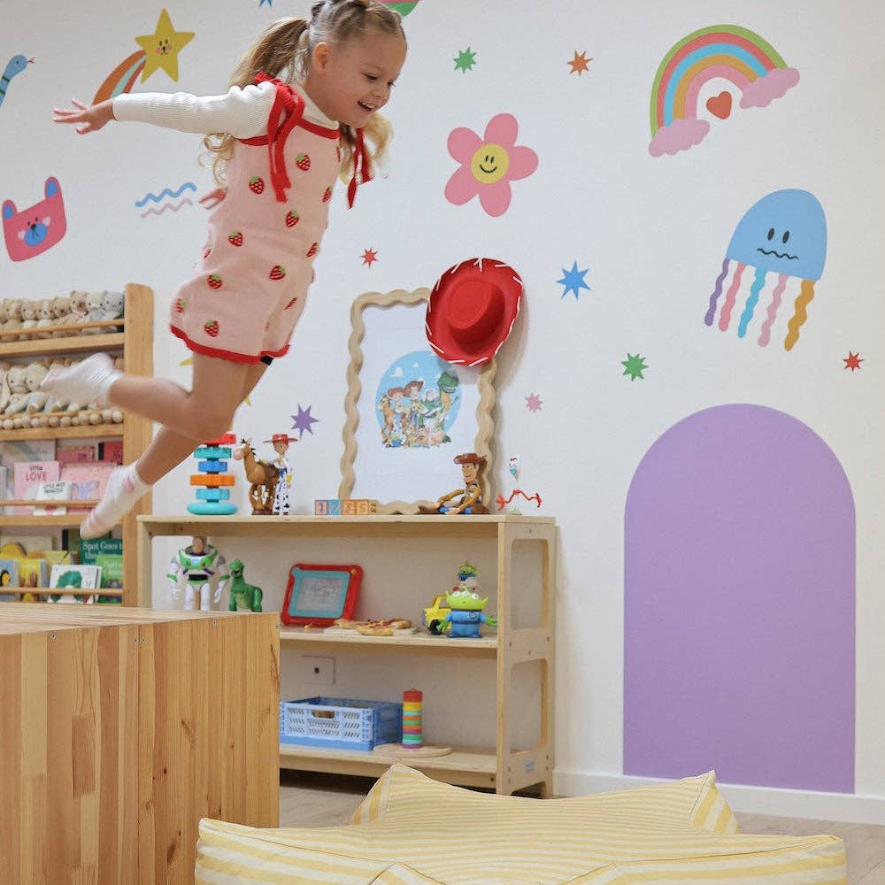Magnetic Playwall™ | Renter-Friendly Magnetic Wall Decal: Clay