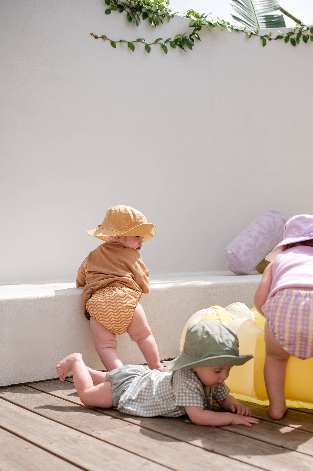 Reusable Swim Nappy: Peach Sunset / Medium (7-10kg)