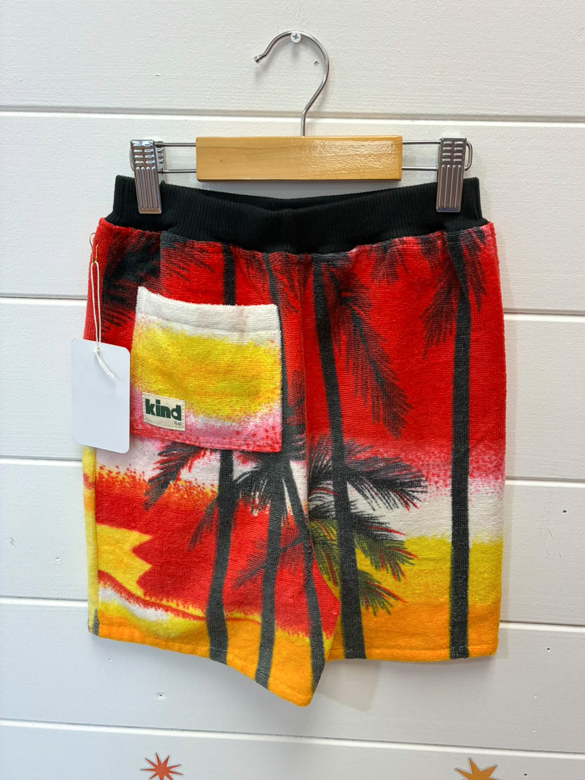 Kind Clothes Club Palm Terry Shorts | Size 5