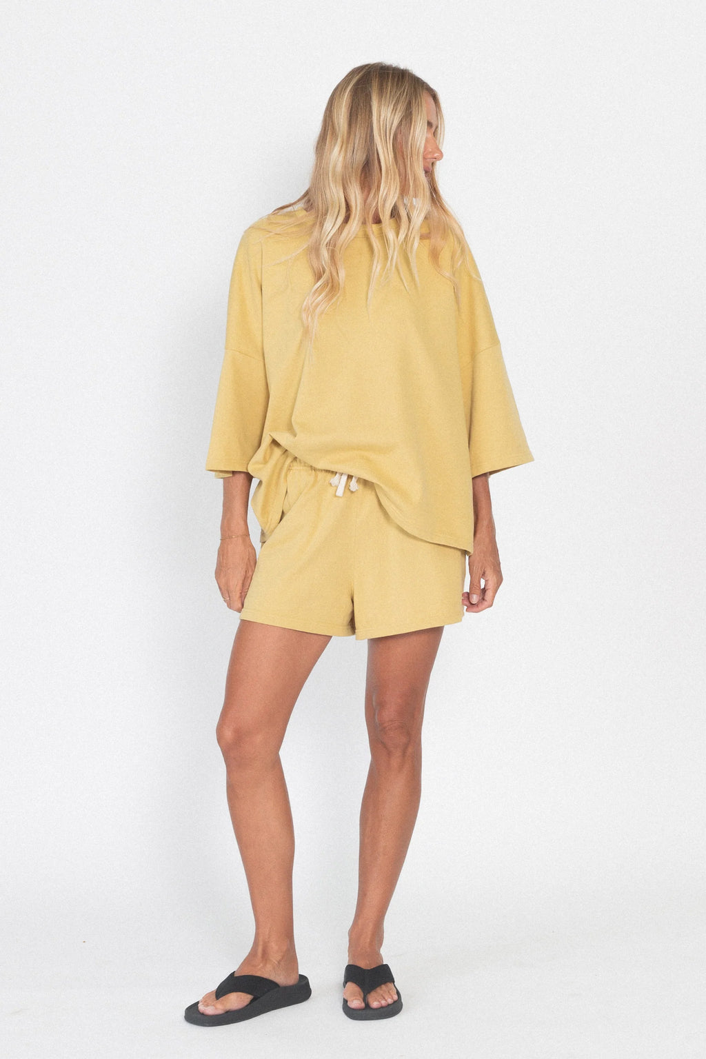 Basic Midweight Shorts - Light Mustard