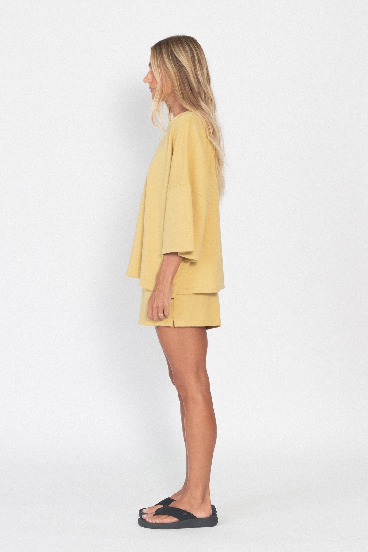 Basic Midweight Shorts - Light Mustard