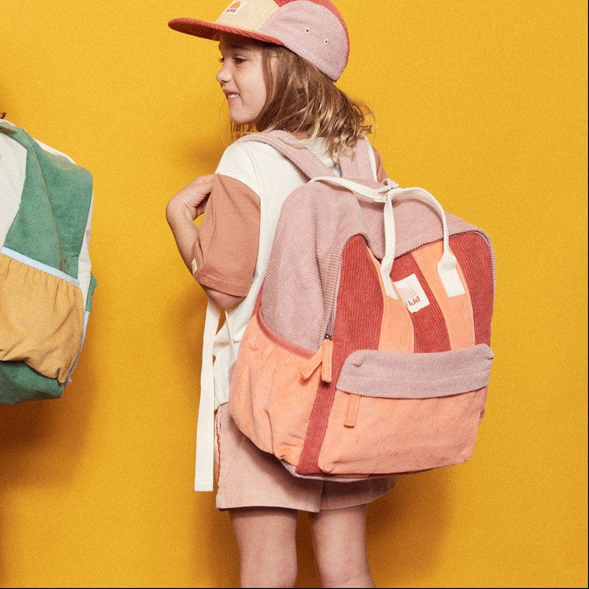 Corduroy Splice Eco Kids Backpack - Berry Nice