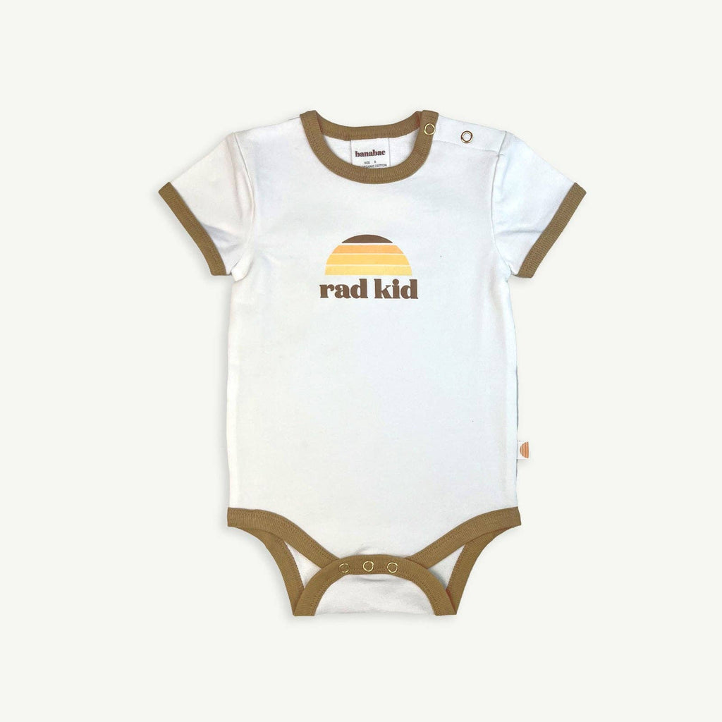 Rad Kid Classic Organic Cotton Onesie: 6-12 months