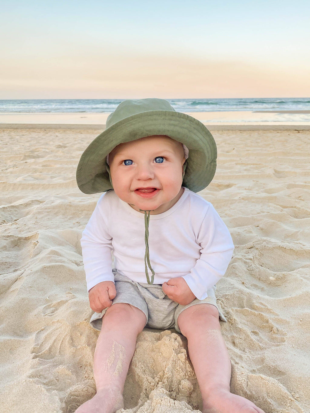 Cotton Sun Hat: Lilac / Small