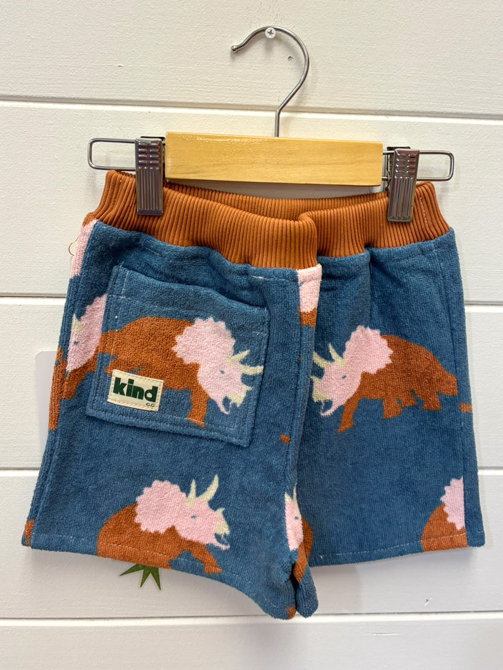 Kind Clothes Club Dino Terry Shorts | Size 1