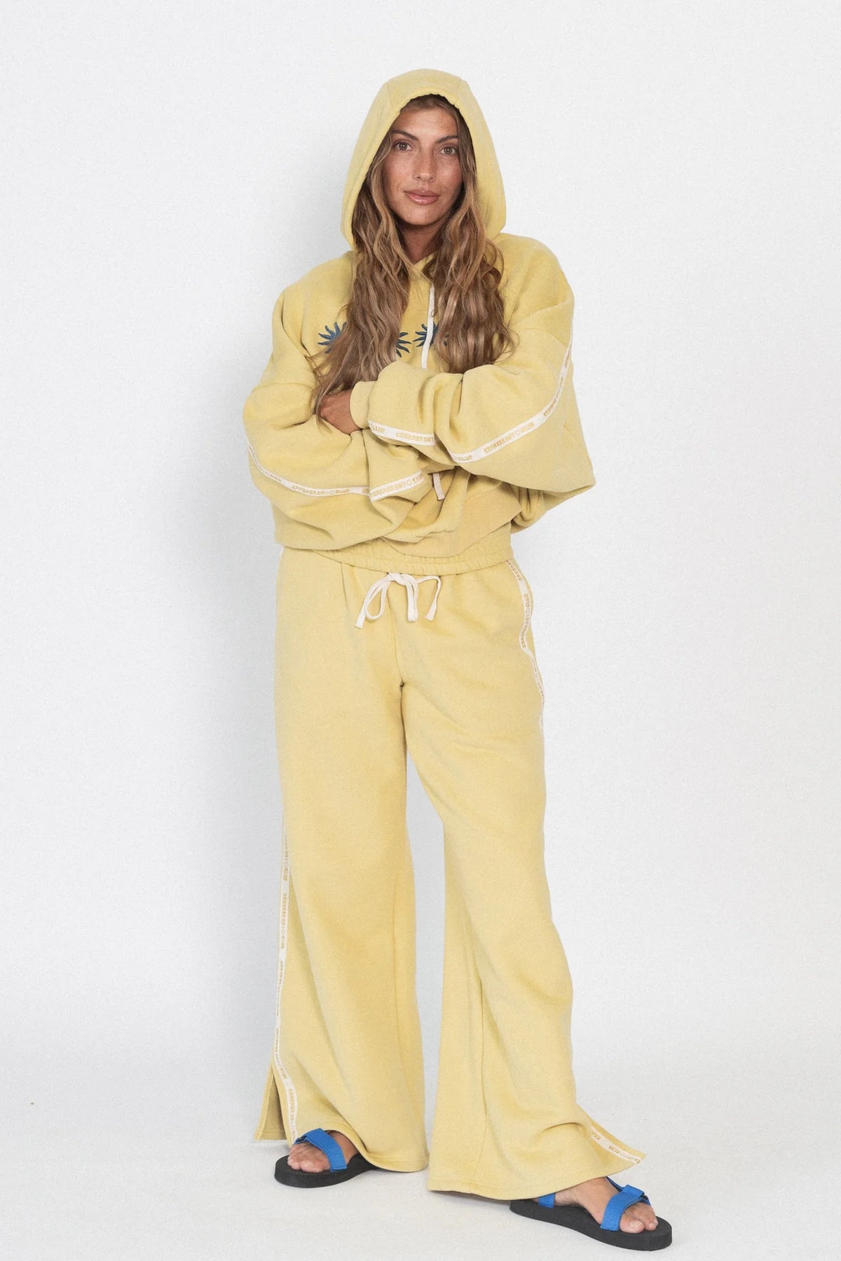 Cloud Racer Sunburst Hoodie - Lemon