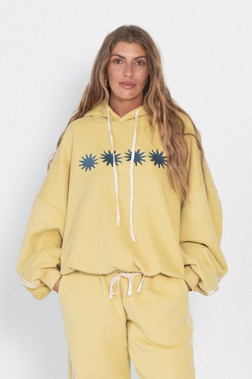 Cloud Racer Sunburst Hoodie - Lemon