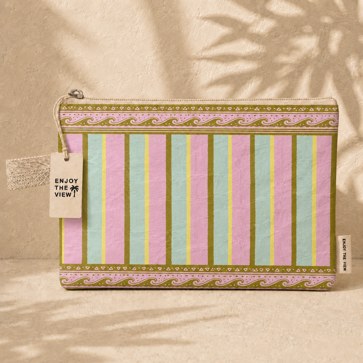 Large Pouch - Stripe Wave