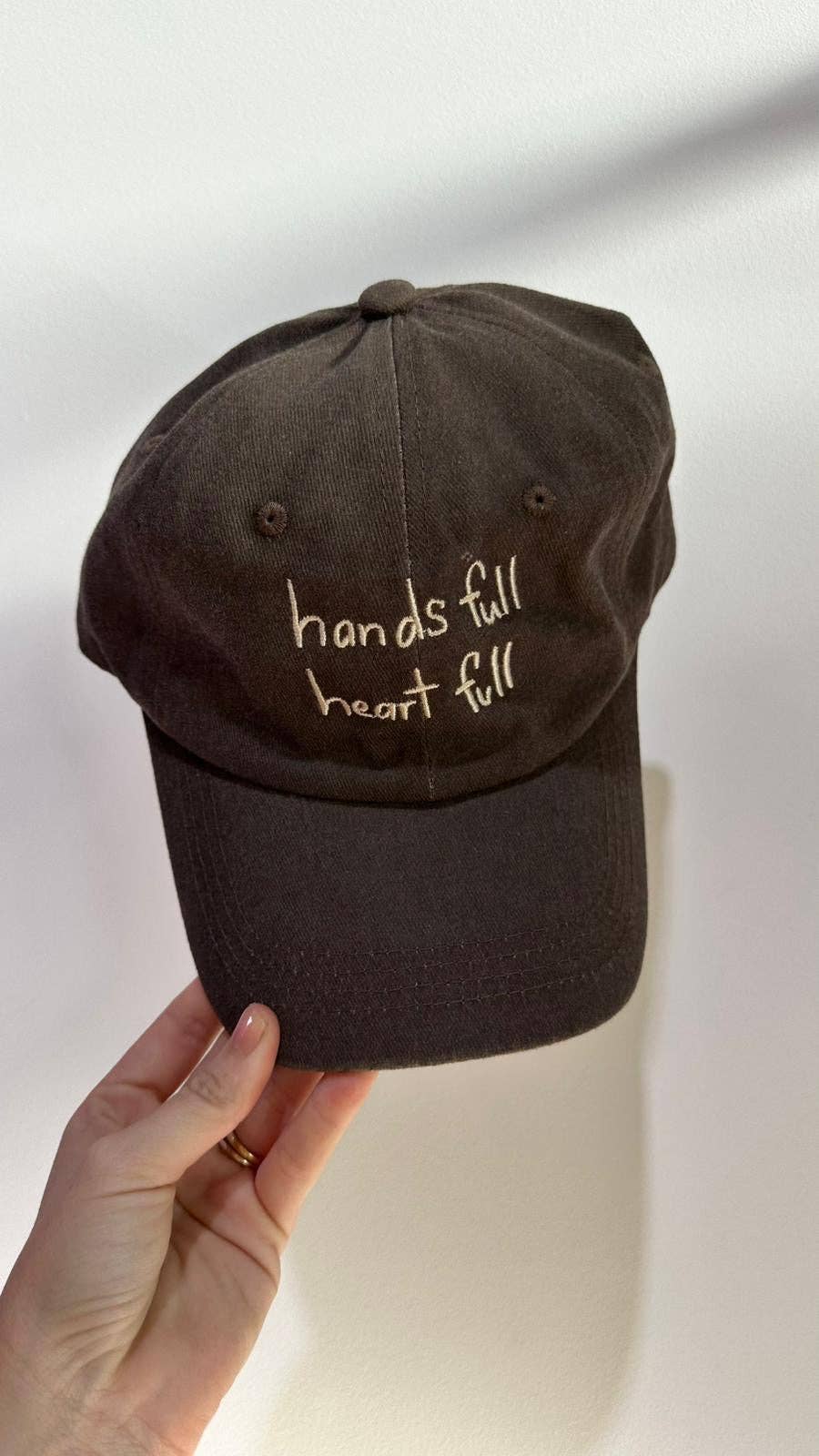Heart Full Adults Cap: Cobalt/white