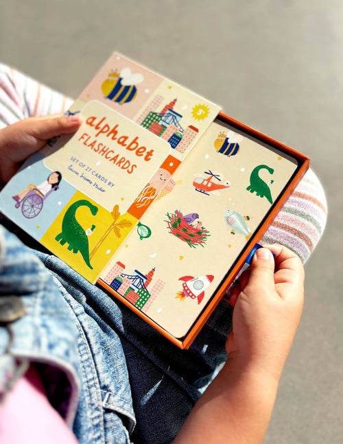 A-Z Illustrated Alphabet Flashcards - Kids Toys and Learning