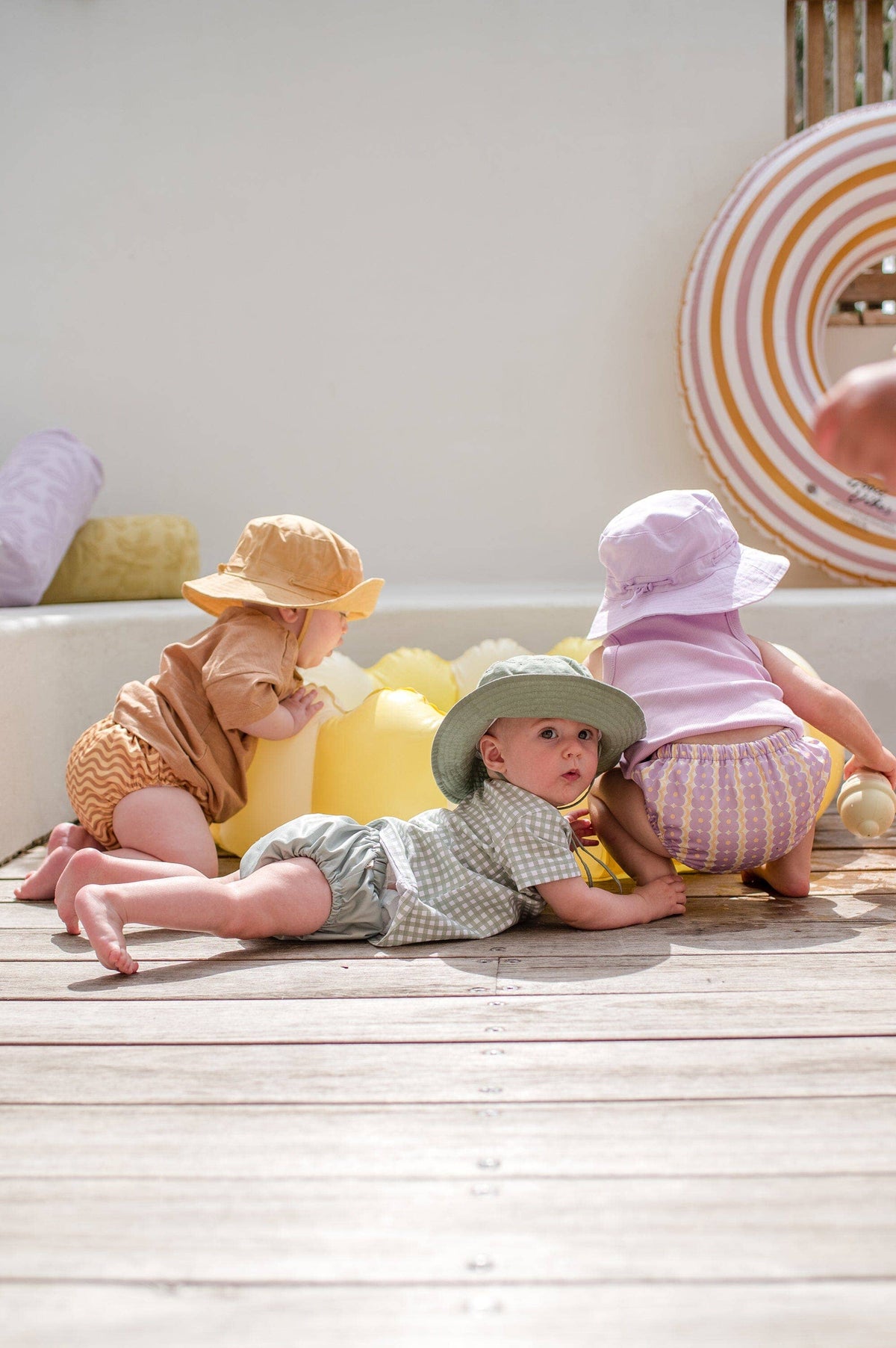 Cotton Sun Hat: Toffee / Small