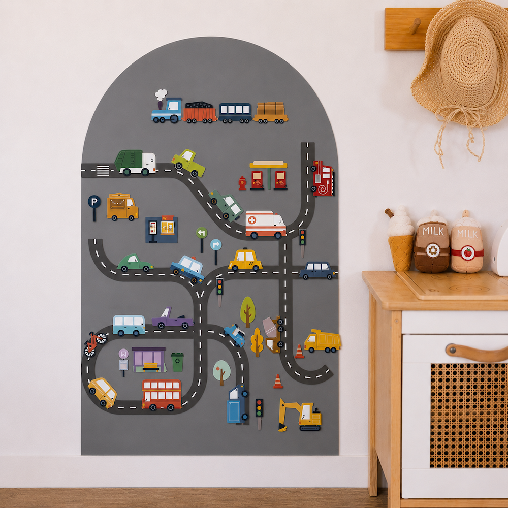 Busy Road Magnet Set