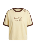 Heart Full Tee - Cream/Choc: L