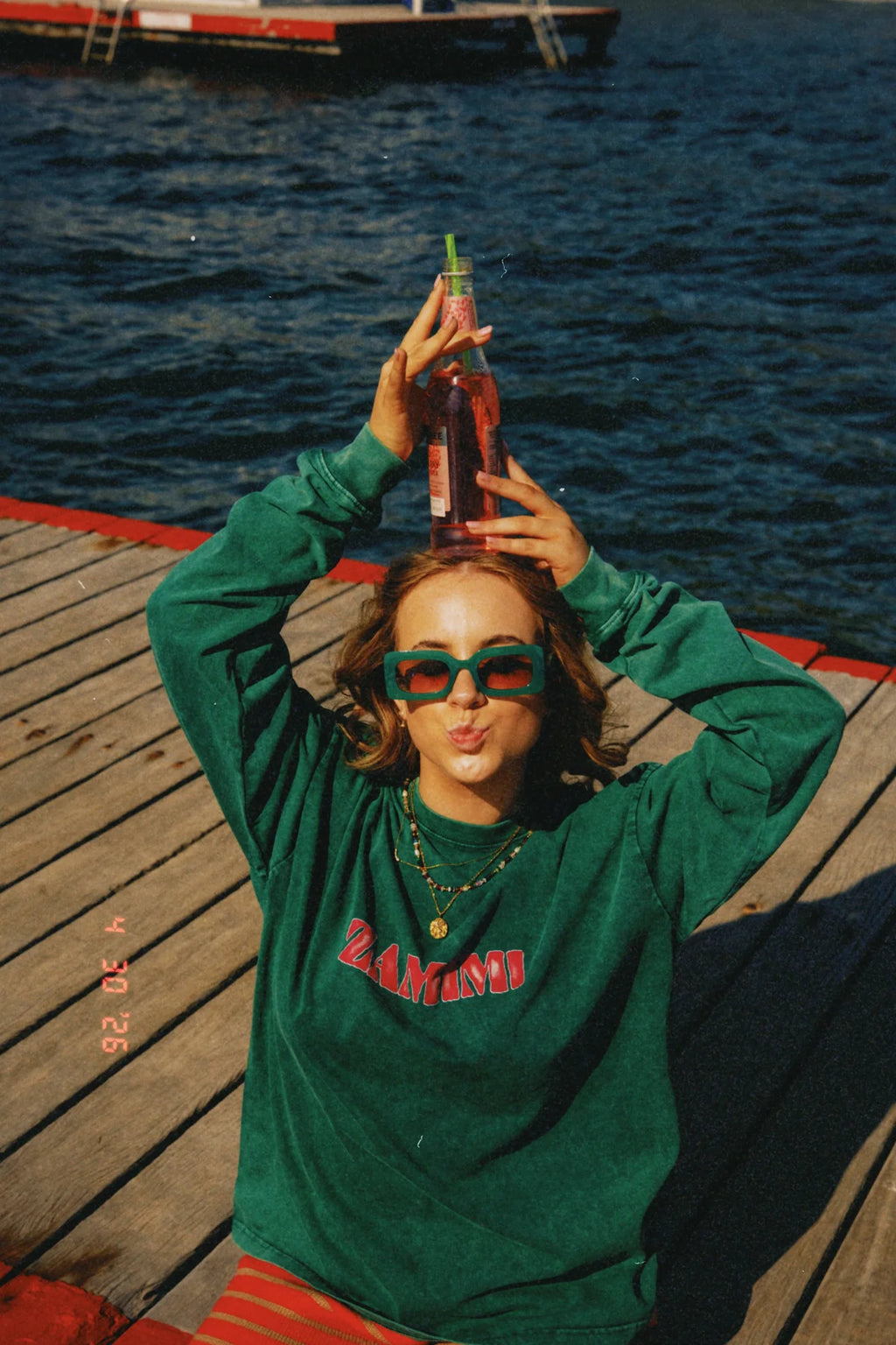 Zamimi Long Sleeve Tee - Green