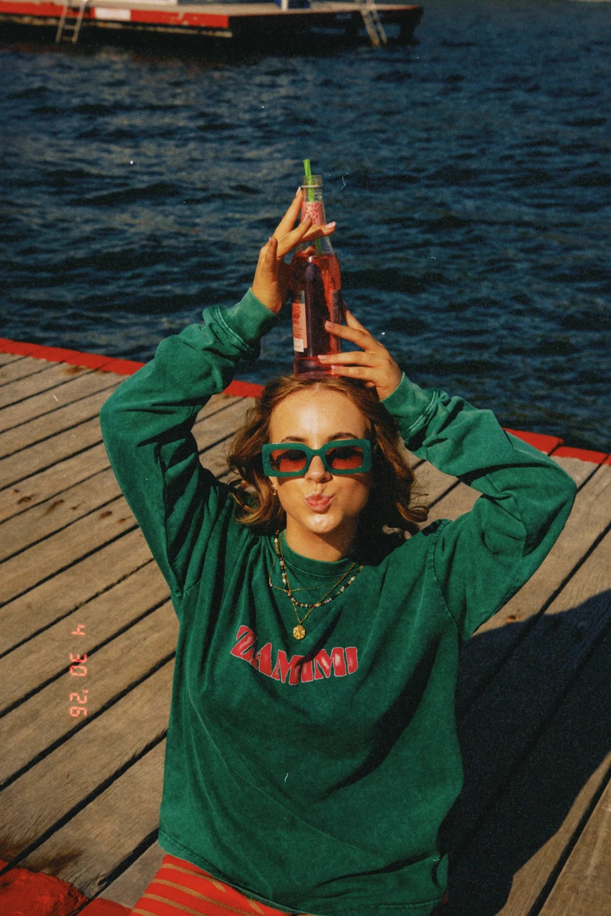 Zamimi Long Sleeve Tee - Green