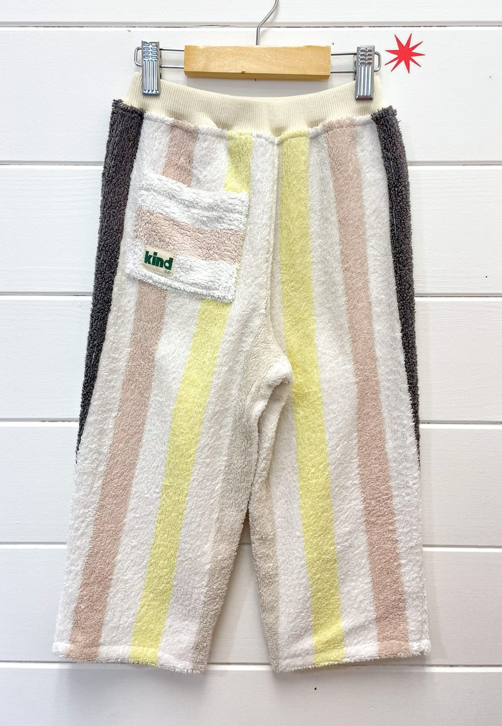 Sandy Stripe Terry Pants | Size 4