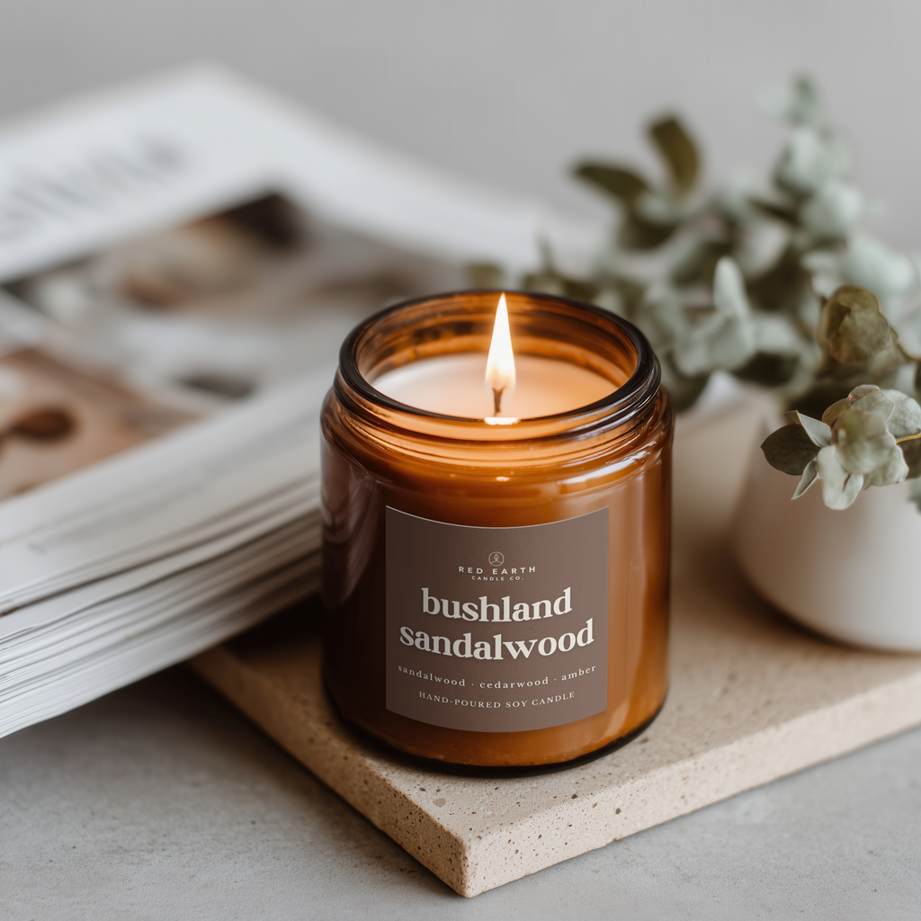 Bushland Sandalwood Soy Candle | 40+hrs