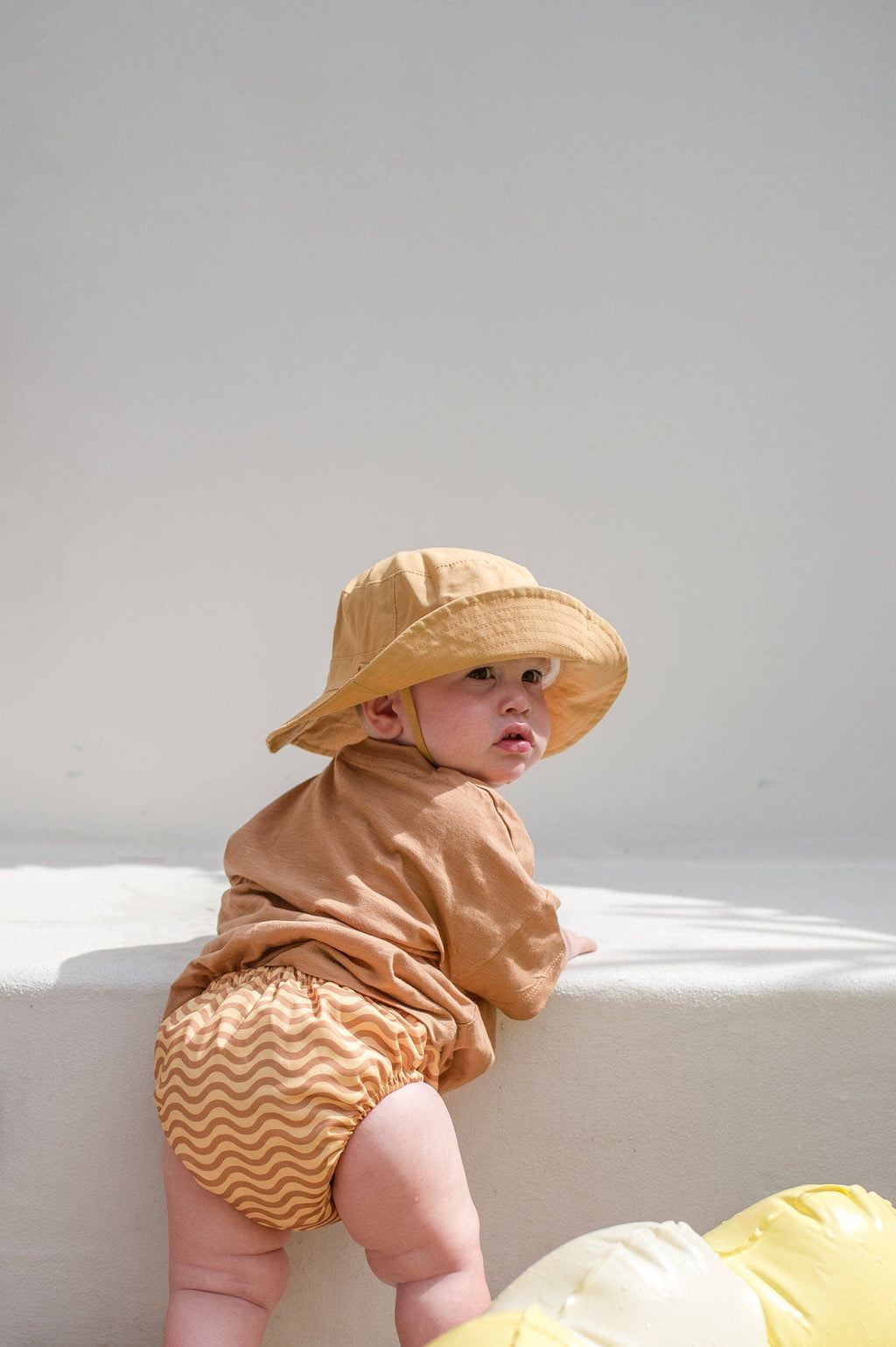 Cotton Sun Hat: Toffee / Small