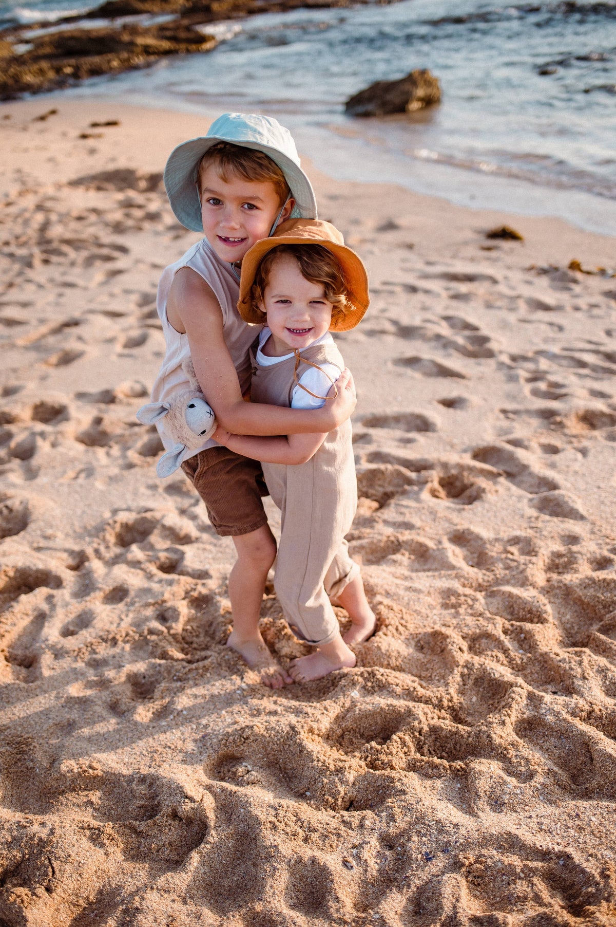 Cotton Sun Hat: Lilac / Small