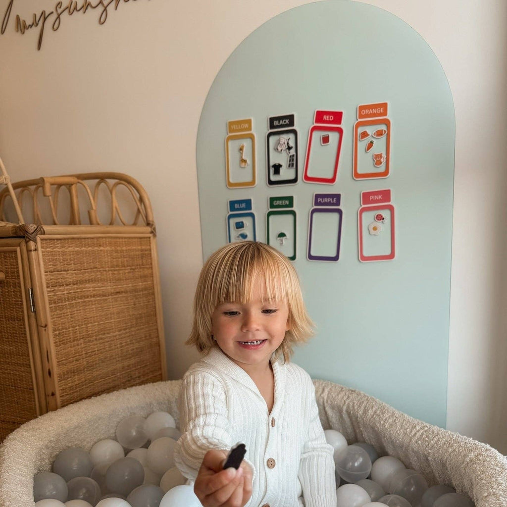 Magnetic Playwall™ | Renter-Friendly Magnetic Wall Decal: Lavender