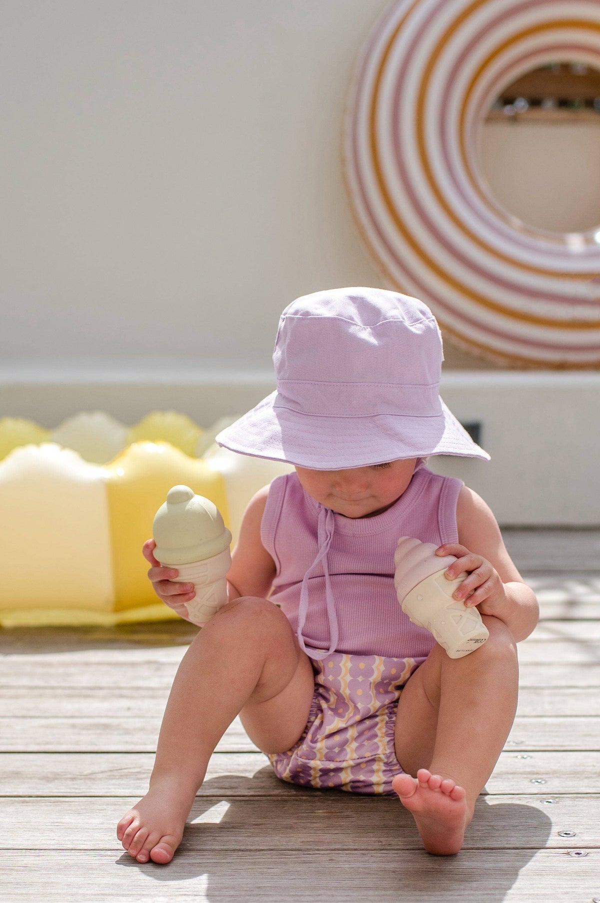 Reusable Swim Nappy: Ripple Groove / Medium (7-10kg)