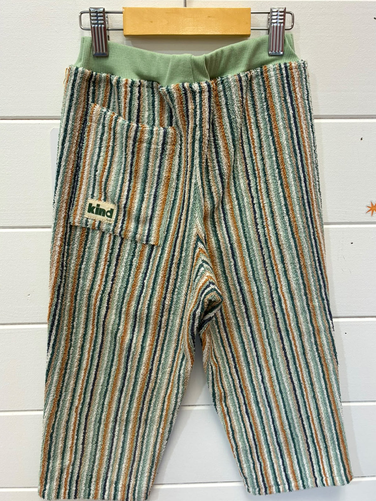 Kind Clothes Club Forest Stripe Terry Pants - Size 4